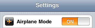 Set Airplane Mode on - iPhone tips