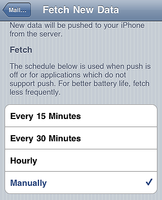 Fetch data manually - iPhone tips