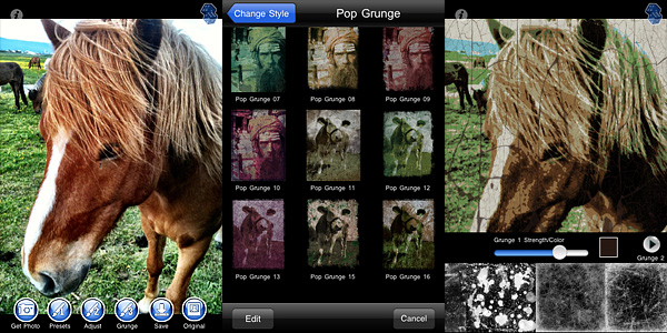 Grungetastic for iPhone by JixiPix Software